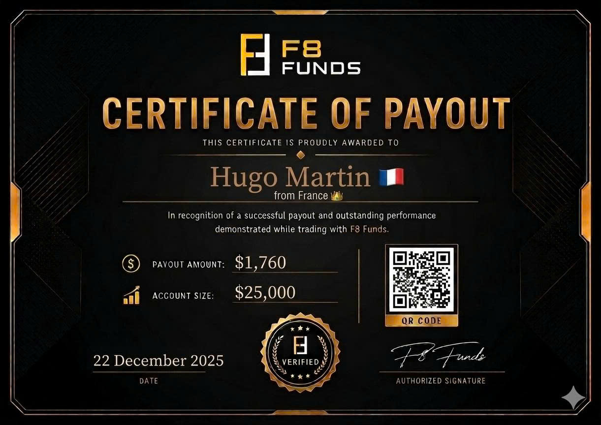F8 Funds payout certificate preview