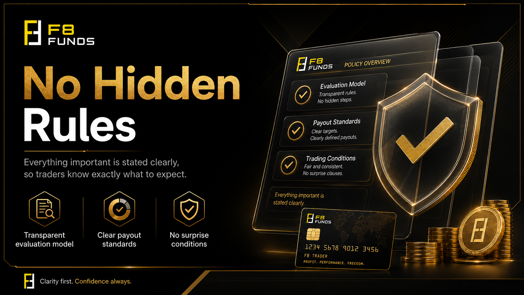 F8 Funds no hidden rules